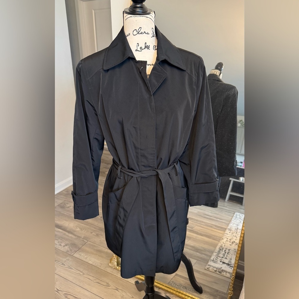 London Fog Classic Black Trench Coat